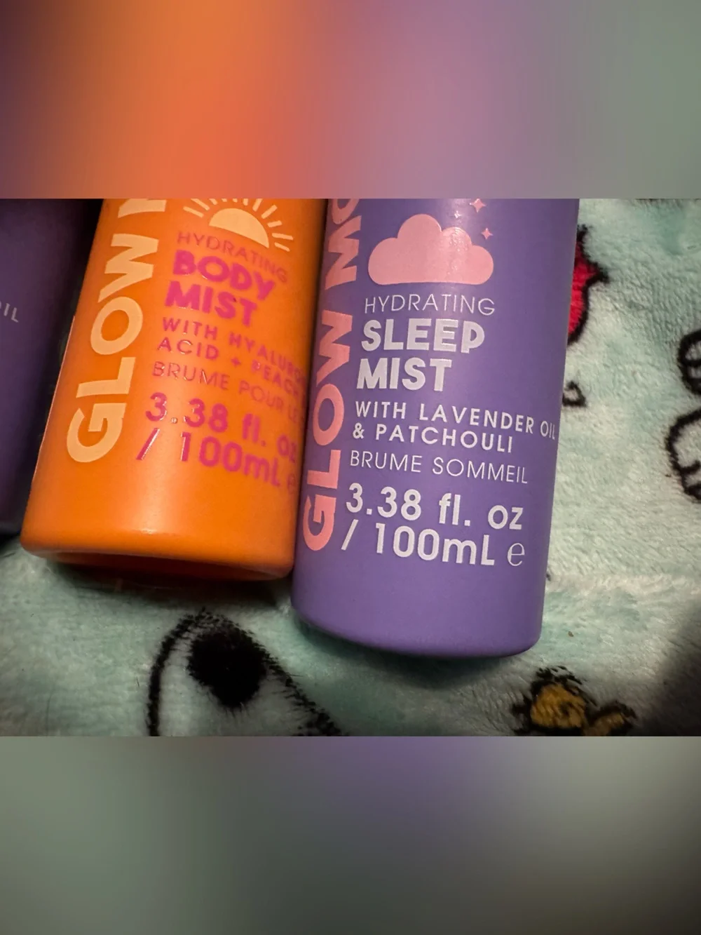 Glow Mood Sleep mist & refreshing mist NEW lot of 4 NATURAL- PETA Approved lot